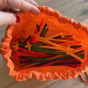 Rainbow Toy Frog Straw Constructor Stem Building Toys